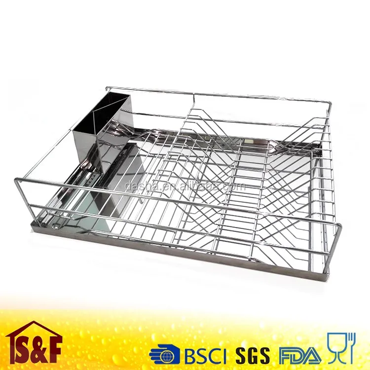 Stainless Steel Dish Rack with Tray and Cutlery Cup Kitchen Organizer (2).jpg