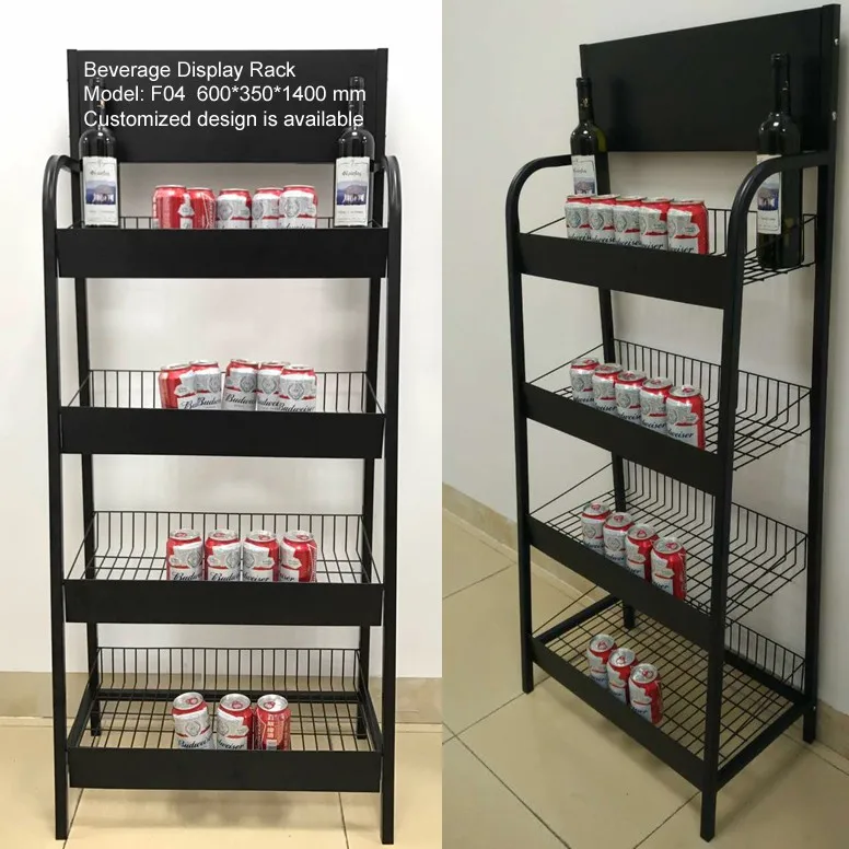 Cola Soft Drink Display Storage Rack For Supermarket Or Store Shop