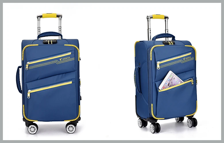 Expandable Fabric Travel Luggage Sets Factory Price Trolley Suitcase