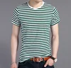 zm40289b korean style simple design comfortable men's summer casual stripe shirt