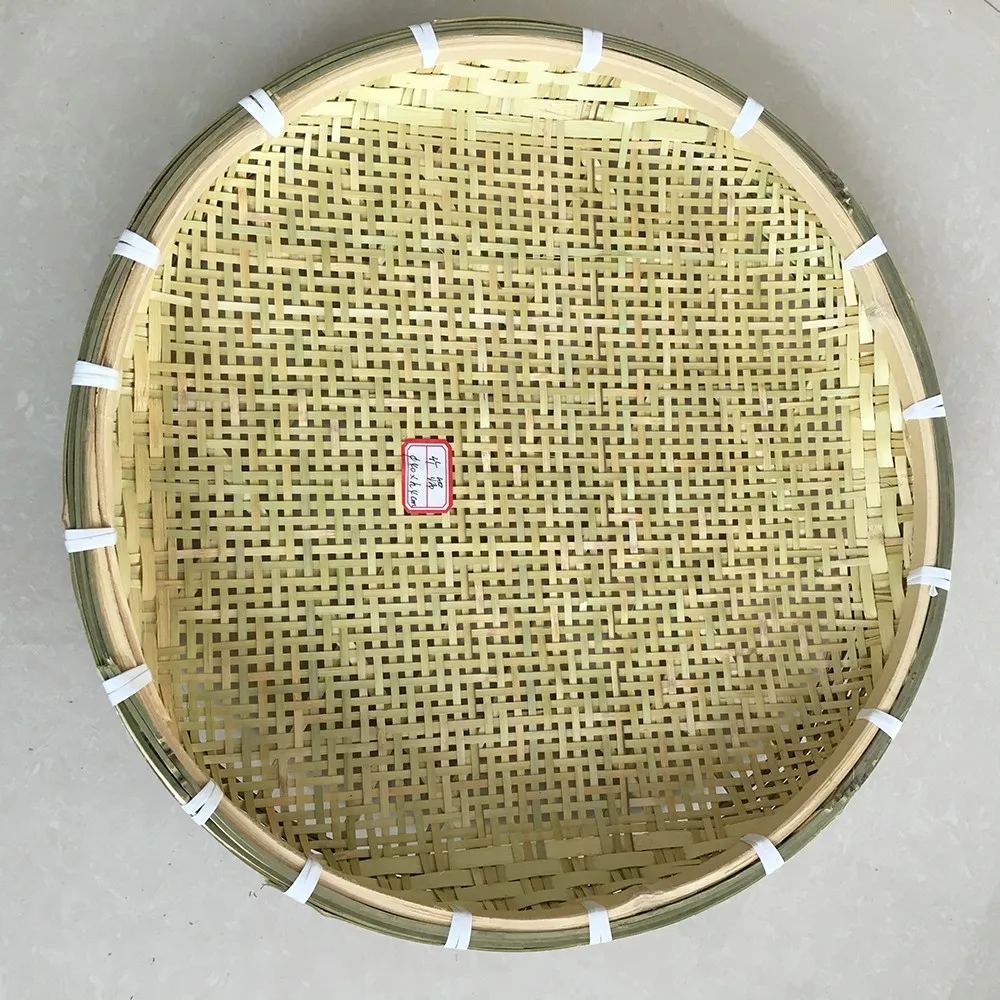 Weaving Bamboo Sieve Flat Basket Handmade Bamboo Basket Buy Weaving Bamboo Sieve,Flat Basket