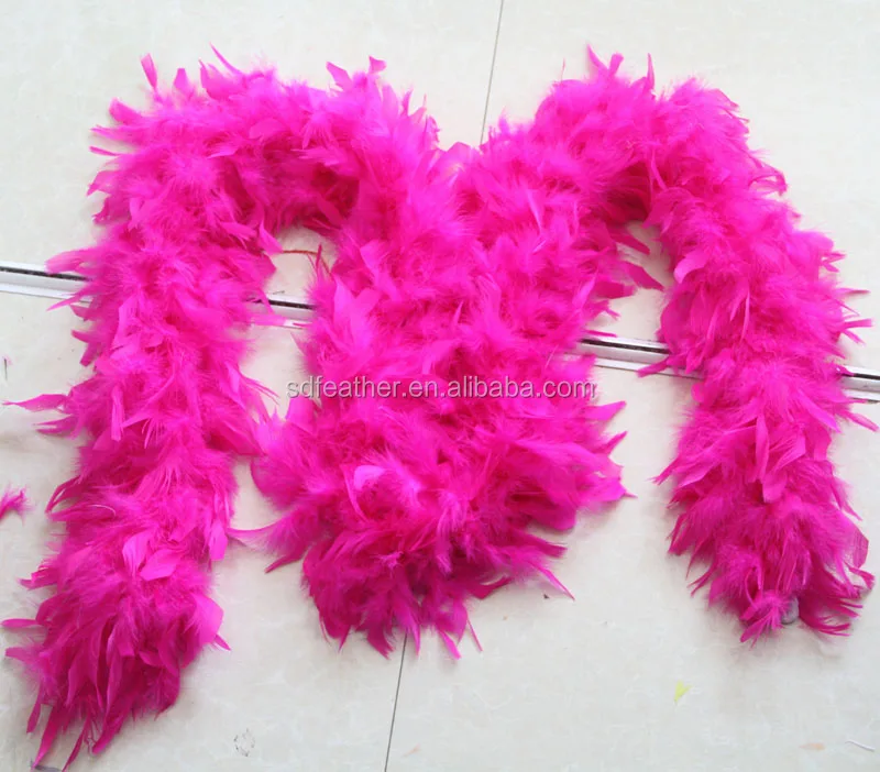 Wholesale Factory Bulk Cheap 80g Chandelle Turkey Feather Boa For Party