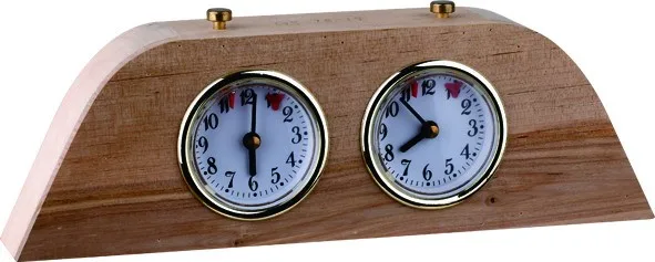 DT05a Relógio de Xadrez Retrô com Casca de Madeira Mecânico