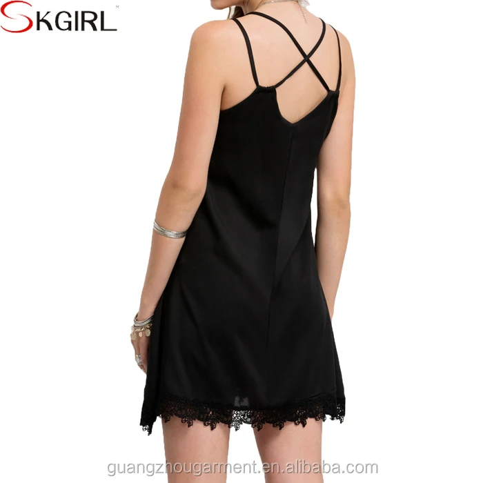 Fashion Women Casual Home Style Sexy V Neck Lace Tank Wholesale Short