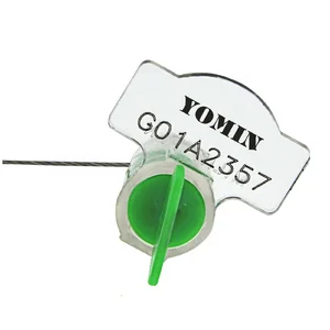 YOMIN Twist Plastic Security Tags Meter Seal With Stainless Wire/Tampering Polycarbonate Electric Meter Seal For Electric power