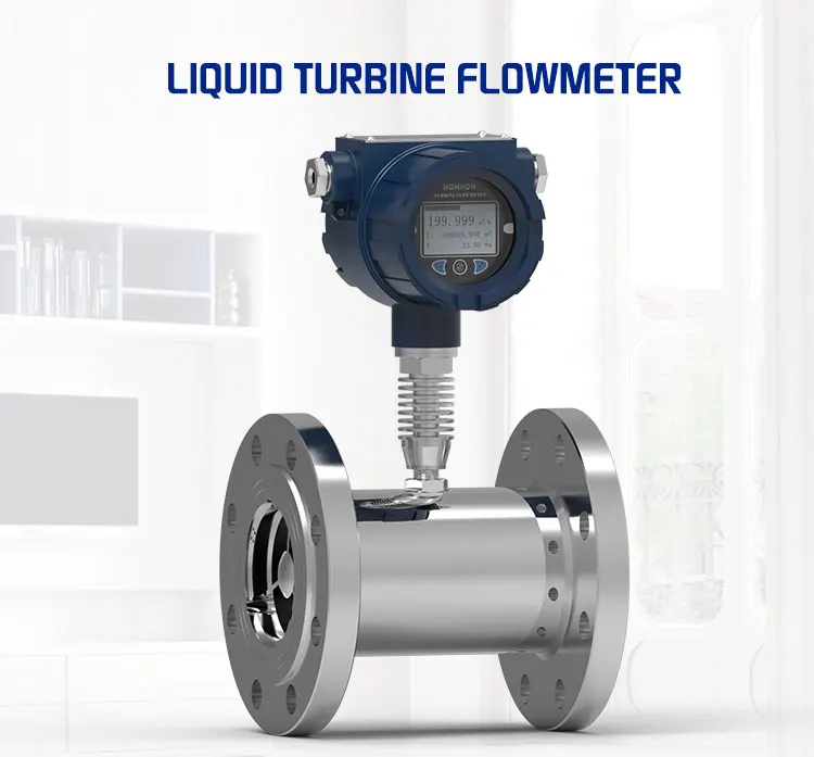 High Temperature Liquid Turbine Flowmeter With Surface Dn50 Digital ...