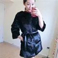 Korea New Autumn Winter 2016 Women Slim Rabbit Fur Coat Women Length Short paragraph 7 points