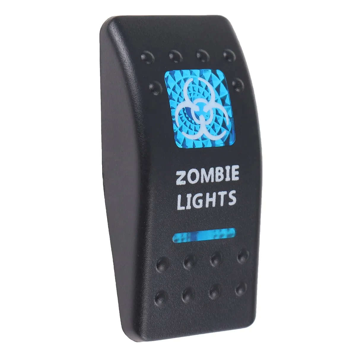 Boat Car Truck Carling Rocker Switch Covers Cap Blue Window Labeled Led