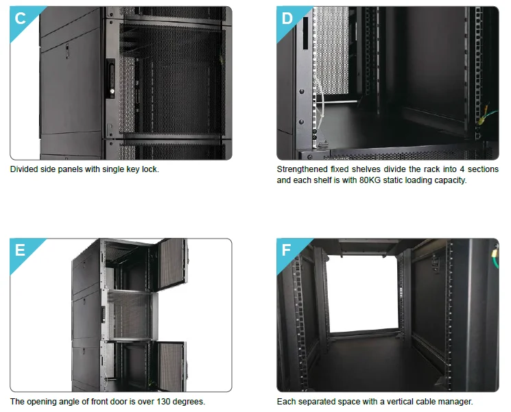 Safewell Ssf6148cl2 19inch 48u Server Rack For Data Center Servers ...