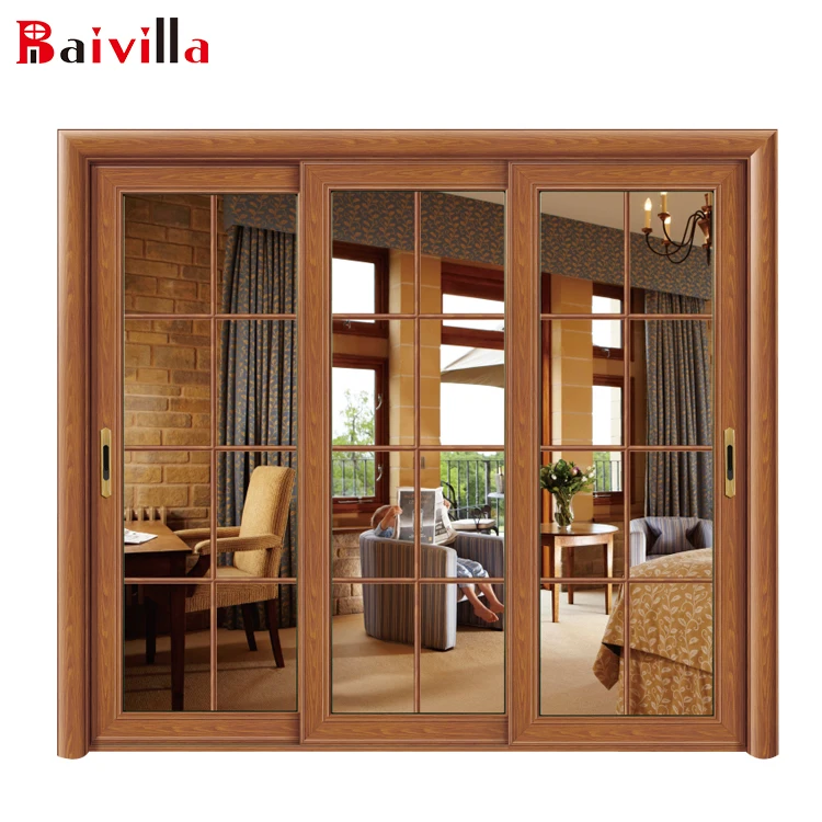 Home Office Kitchen Design Glass Sliding Rail Sliding Door
