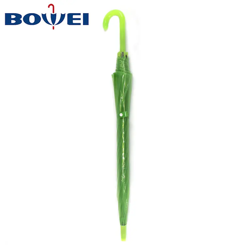 Promotional clear transparent auto open straight poe umbrella
