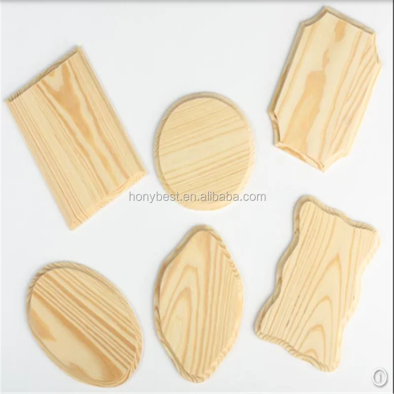 Wholesale Blank Wood Signs Hanging Plaque With Round Corner/hanging