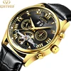 KINYUED custom mens watch low MOQ factories price tourbillon automatic mechanical watch
