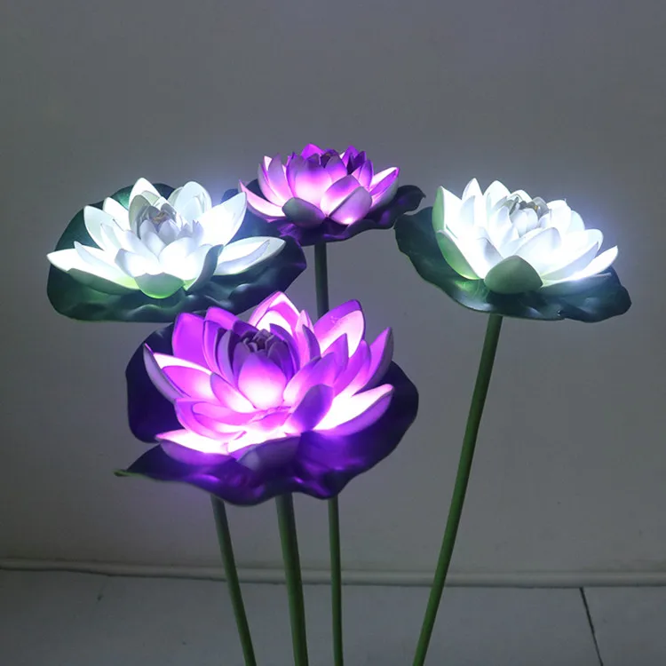Portable Holiday Decoration Led Outdoor Plaza Lily Flower Light For Garden Buy Christmas
