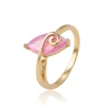 15272 Xuping simple shape single stone designs noble women finger ring jewelry