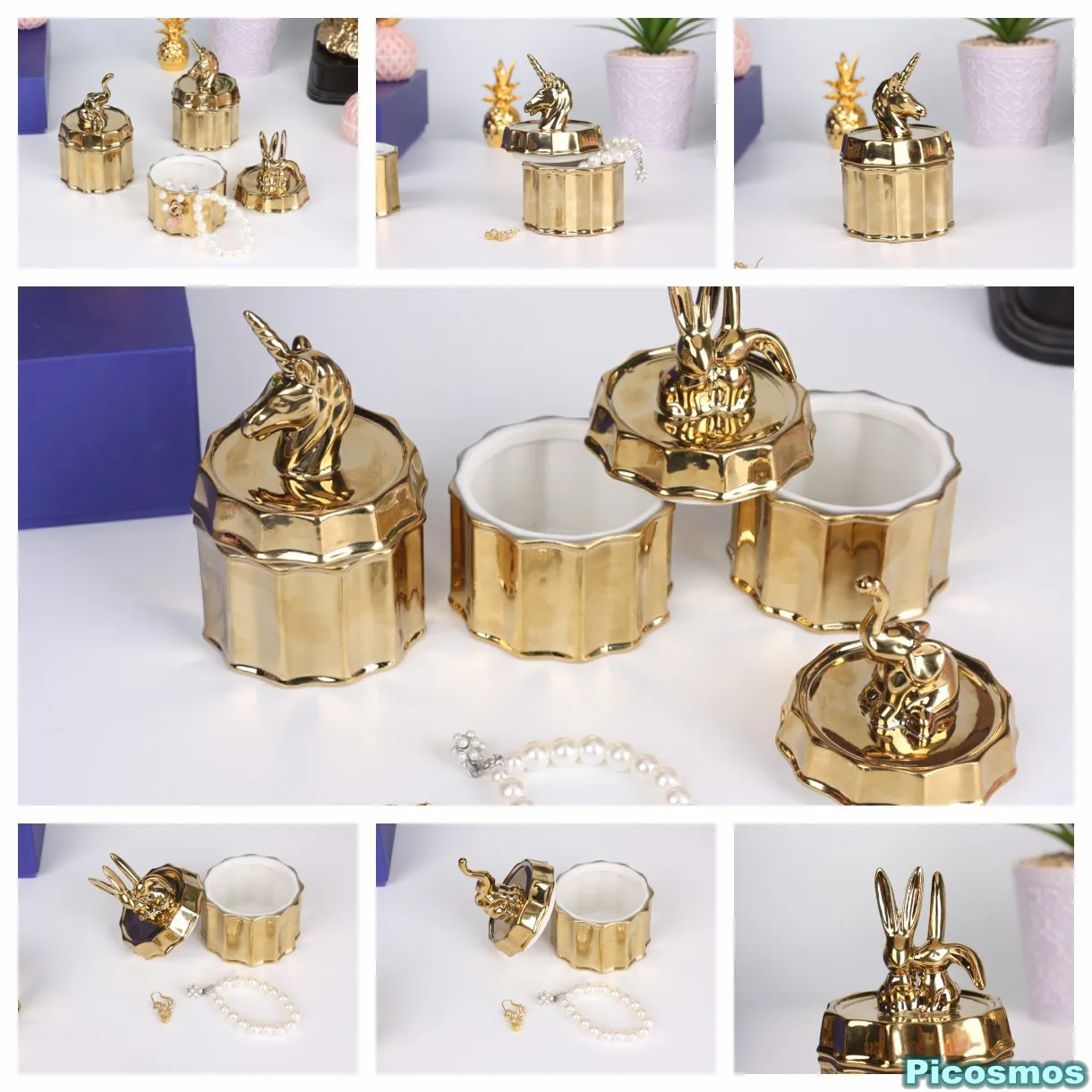 Ceramic Jewelry Storage Box Ceramics North European Jewelry Keeper Gift