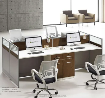 Ezbo Office Furniture Modern Workstation With Filing Cabinet