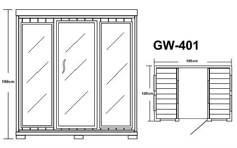 far infrared sauna room Home slim sauna GW-401