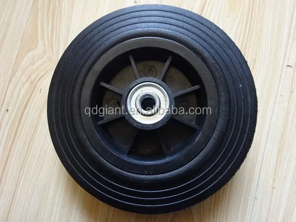 8inch solid rubber wheel for ash container and waste bin