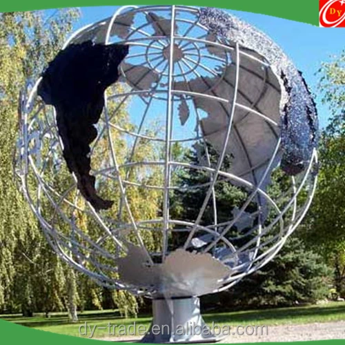 large globe sculpture