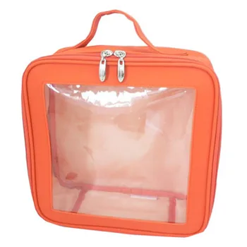 orange clear bag