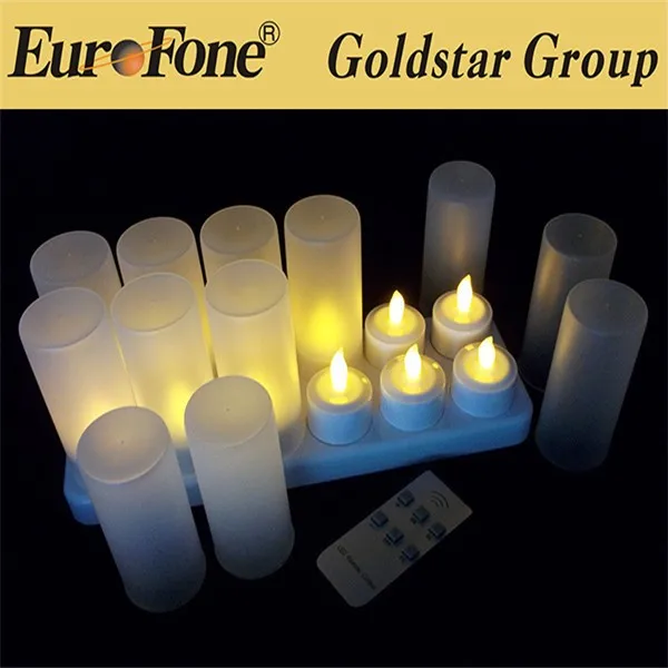 Making Factory Cl213812ry Rechargeable Led Yellow Tea Candle Lights