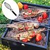 OEM Service Outdoor Grill Equipment Camping Cookware Fish Barbecue Folder Nonstick Fish Basket Folder