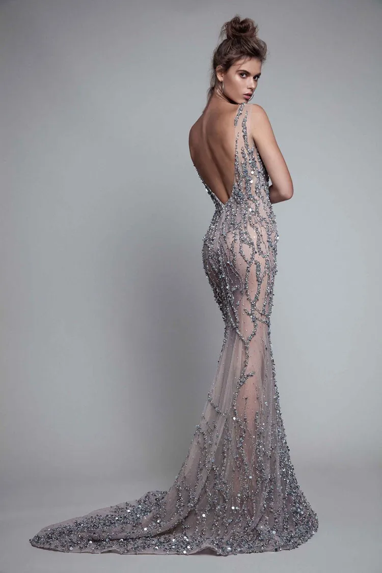 Grey Evening Dresses