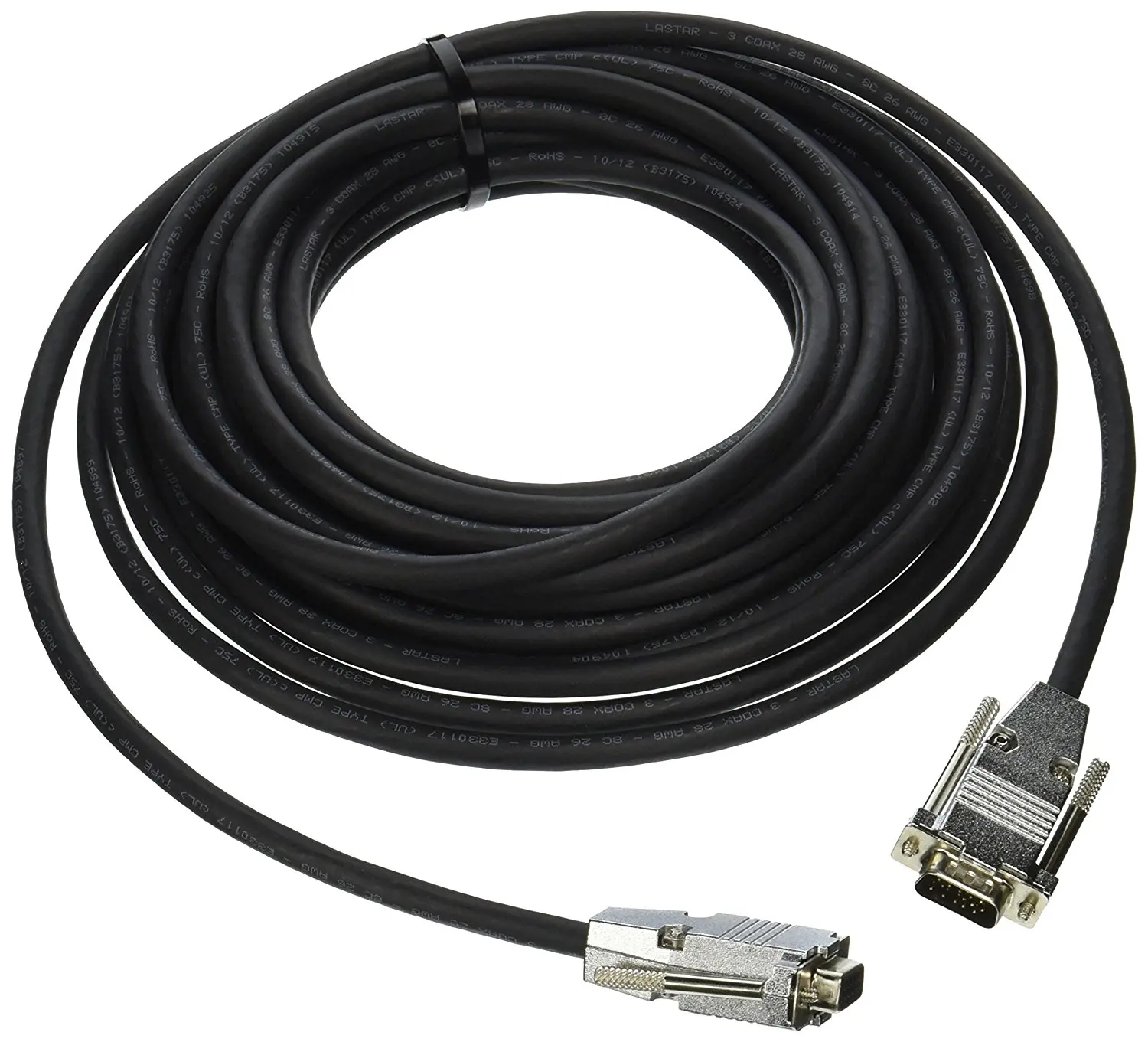C2G 0.5m Premium Shielded HD15 SXGA M//F Monitor Extension Cable with 90 degree Down Angled Male Connector