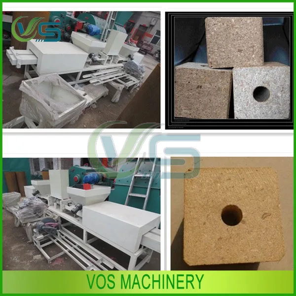 wood chips block machine