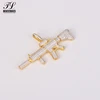 High quality bling hip men pave setting pendant+saudi gold jewelry hot sale