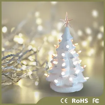 Wholesale Christmas Tree Ornament Supplier Ceramic Led Christmas