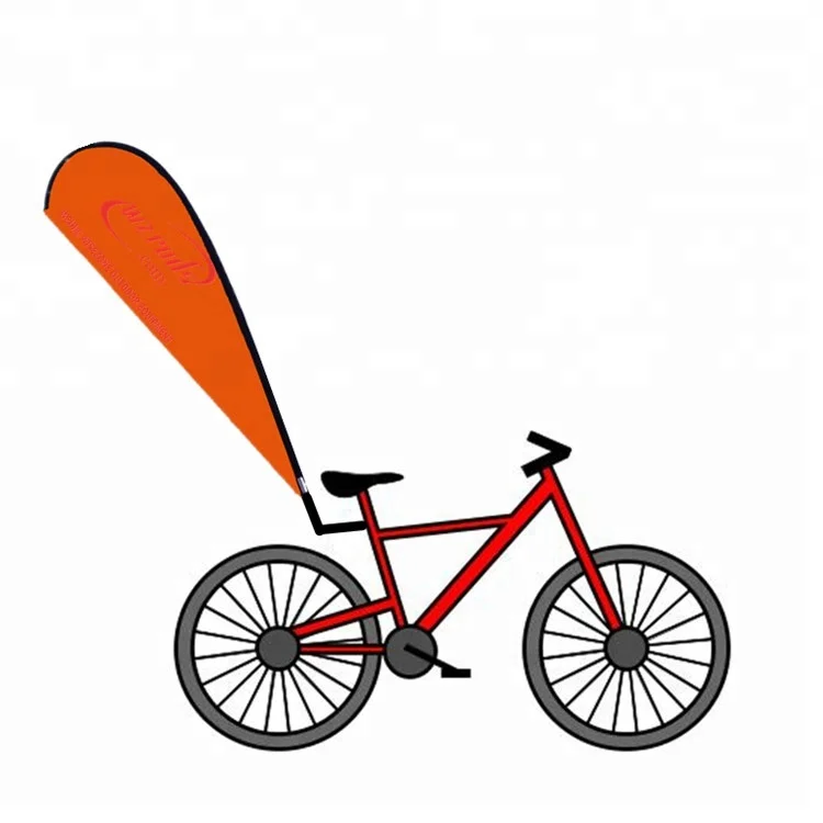 orange bike flag