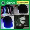 Led flash hat Handsome hat glow fiber optic cap led lighted hat