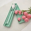 amazon top seller 2018 products supply lunch box flatware dining table sets food grade wheat straw cutlery set