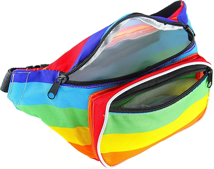 2019 Hot Sale Fanny Pack Custom Neon Fanny Pack Mens Rainbow Bum Bag ...