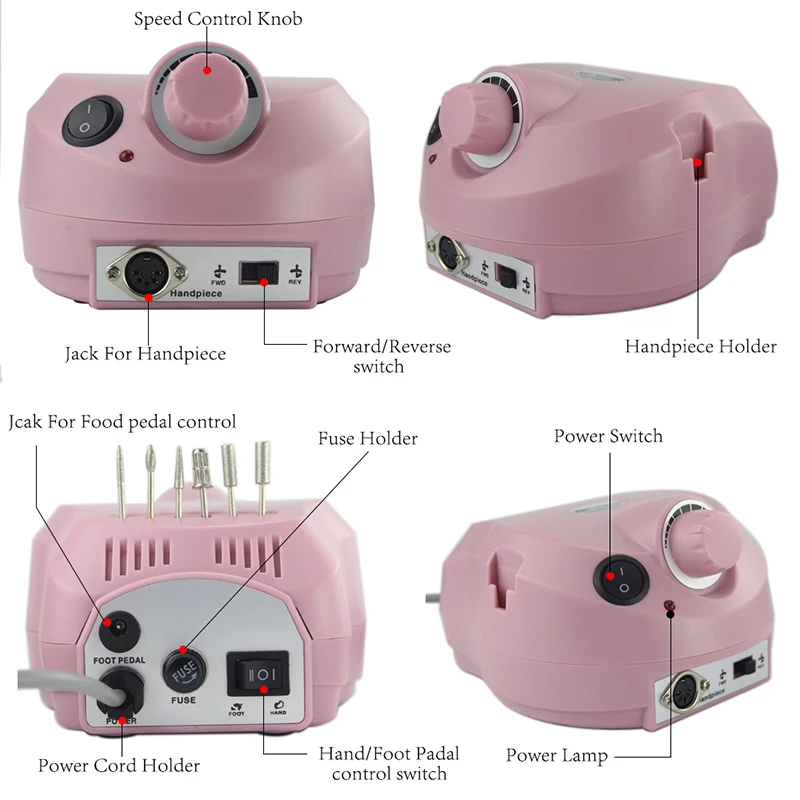 Nail Drill Made In Japan Nail Drill 35000rpm 65w Manicure Set Nail Gel