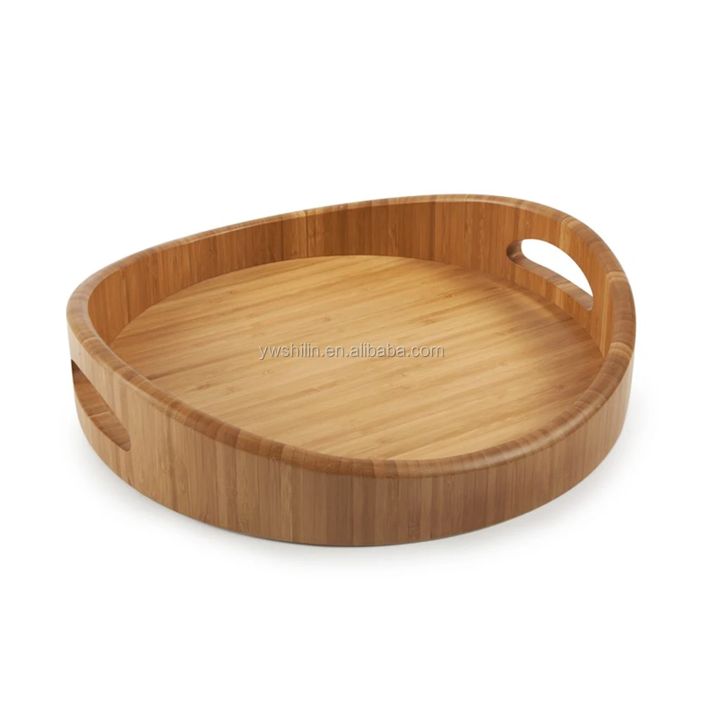 New Design Round Bamboo Serving Trays For Bar Or Hotel - Buy Bamboo ...