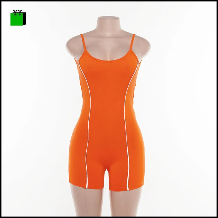 Noble high street fashion high waist polyester elastic short tight backless sexy gym sleeveless snake print jumpsuit one piece