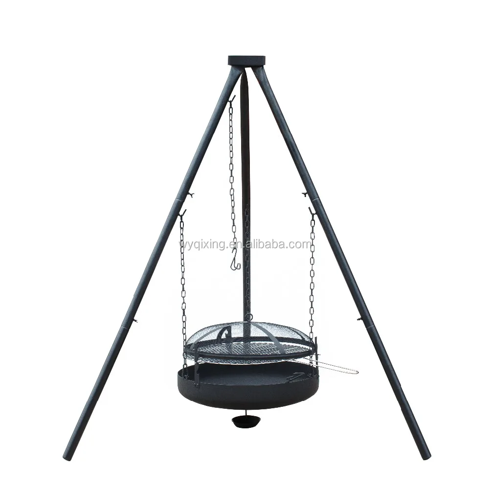 Qxfp 006a Simple Tripod Outdoor Camping Hanging Furnace Fire Pit