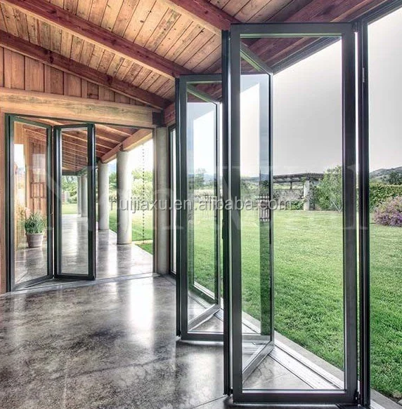 Aluminum Folding Exterior Door,Tempered Glass Folding Doors Aluminum ... Aluminum Folding Exterior Door,Tempered Glass Folding Doors Aluminum ...