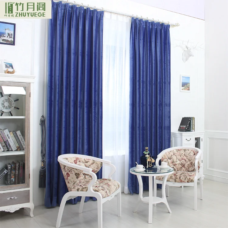 Wholesale New Design Decorative Custom Cheap Woven Polyester Fancy Window Full Blackout Curtain