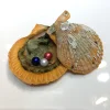 three, AAA grade 8-9mm mix 17 colors round pearls, 3 pearls in 1 red oyster shell, be packed in individual vacuum