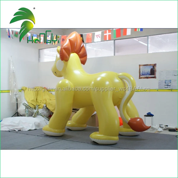 Hongyi Inflatable Yellow Lion,Pvc Inflatable Animal,Giant Inflatable