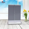Mini small size retractable pull up banner stand for counter tabletop desktop