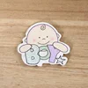 factory price different kinds of baby shape wood embellishment buttons
