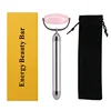 Best Welded Rose Gold Facial Roller Electric Vibration Jade Roller With Box