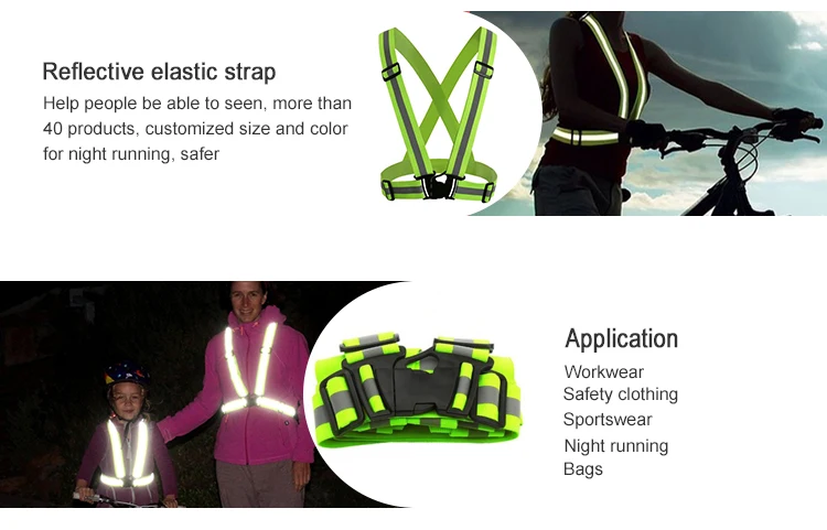 High Visibility Reflective Safety Vest Adjustable Buckle Fluorescent ...