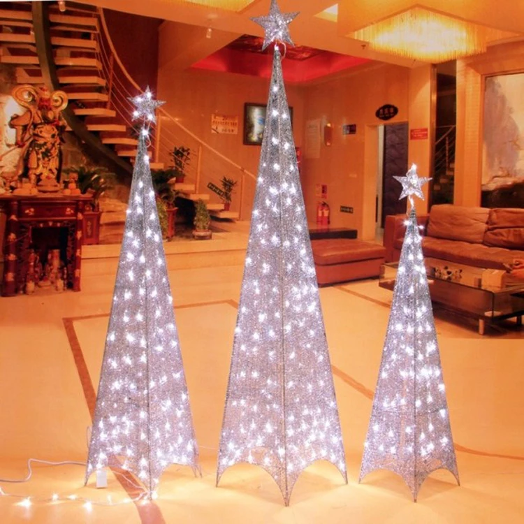 Ijzeren Toren Piramide Kerst Vakantie Ramen Decoratieve Led Boom