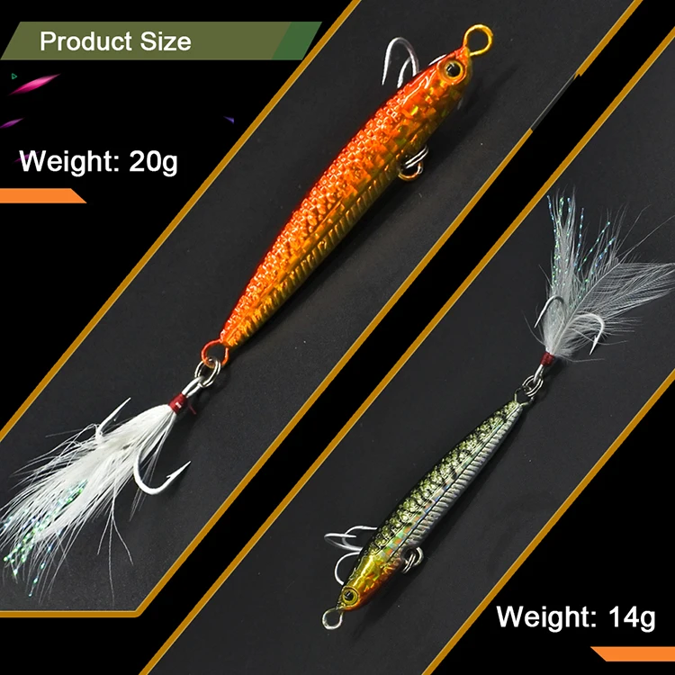 Small Metal Fishing Slow Jigs Head Saltwater Jigging Lures Buy